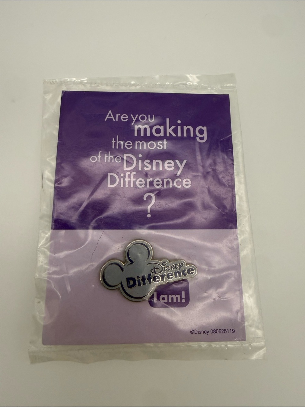 Disney Difference Purple Motivational Wall Decor Pin cast member